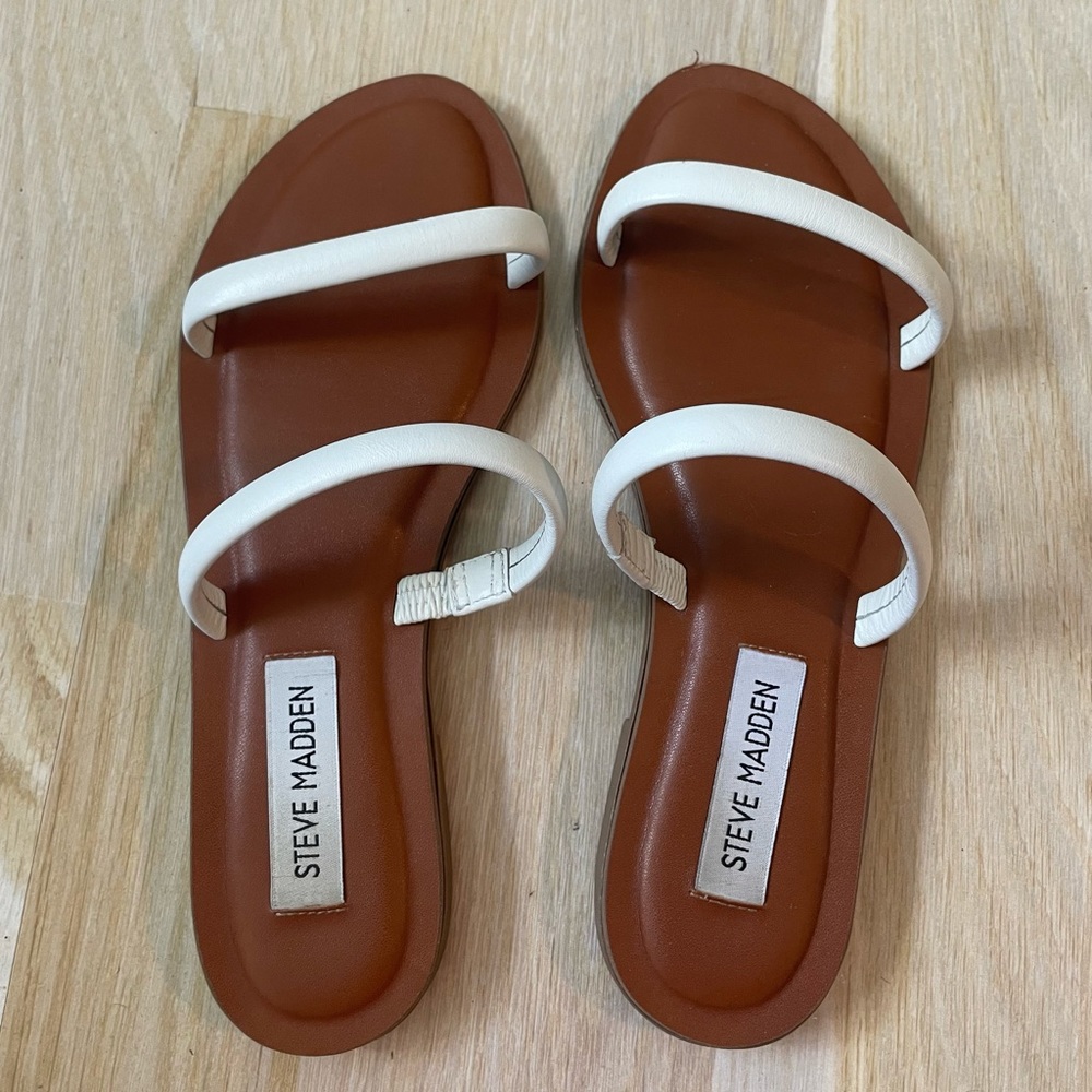 Steve Madden Myla White Leather Size 6.5